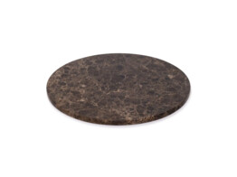 Dienblad rond marmer bruin 30cm