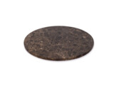 Dienblad rond marmer bruin 30cm