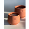 Outdoor Floor candle S terracotta brown