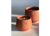 Outdoor Floor candle S terracotta brown