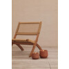Outdoor Floor candle S terracotta brown