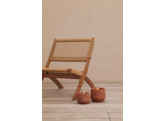 Outdoor Floor candle S terracotta brown