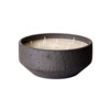 Outdoor Table candle M with lid charcoal brown