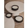 Outdoor Table candle L with lid charcoal brown