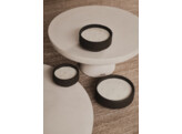 Outdoor Table candle L with lid charcoal brown