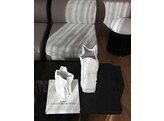 Kami vase medio bone white