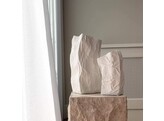 Kami vase mini bone white