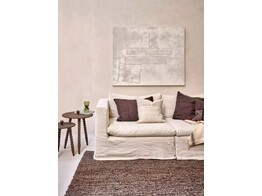 Patch muur deco canvas grenen fineer beige