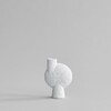 Sphere vase bubl shisen medio bone white
