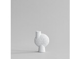 Sphere vase bubl shisen medio bone white