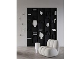 Sphere vase bubl shisen medio bone white