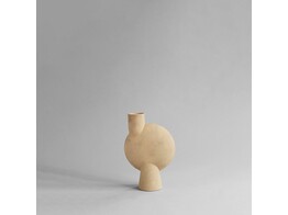 Sphere vase bubl medio sand