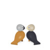Lovebirds you   me coal/ dark ochre set