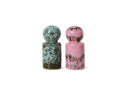 70s ceramics pepper   salt baroque