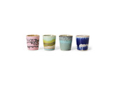 70s ceramics egg cups vibrance set of 4
