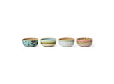 70s ceramics dessert bowls impression set of 4