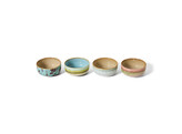 70s ceramics dessert bowls impression set of 4