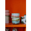 70s ceramics dessert bowls impression set of 4