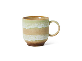 70s ceramics cafe mug umber