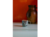70s ceramics cafe mugs abstract set of 4