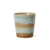 70s ceramics coffee mug skyline