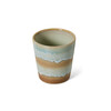 70s ceramics coffee mug skyline