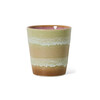 70s ceramics coffee mug umber