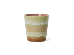 70s ceramics coffee mug umber