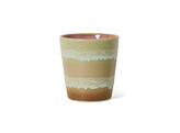 70s ceramics coffee mug umber