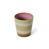 70s ceramics coffee mug umber