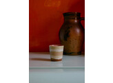 70s ceramics coffee mug umber