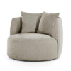 Fauteuil Louis met kussen - zand Spark