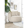 Fauteuil Louis met kussen - zand Spark