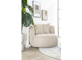 Fauteuil Louis met kussen - zand Spark