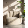 Fauteuil Louis met kussen - zand Spark
