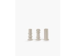 Candle holder L 03 beige molly