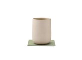Glass mat square nupo olive green