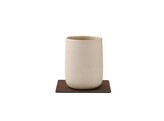 Glass mat square nupo dark brown