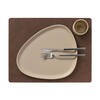 Table mat square L nupo dark brown