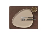Table mat square L nupo dark brown