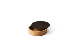 Wood box circle S oak nature