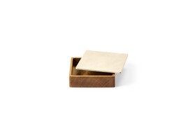 Wood box square S oak nature