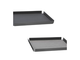 Tray square L airy nupo aluminium antraciet