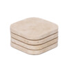 Onderzetter organisch travertine 4 stuks