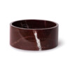 Fruitschaal marmer rood 24x10cm