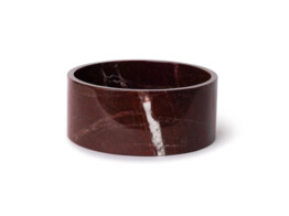 Fruitschaal marmer rood 24x10cm