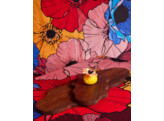 Serveerplank Flowy L donkerbruin