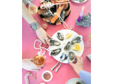 Serveerbordje oester wit