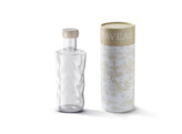 Swirl bottle M wave transparant 0 75L