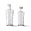 Swirl bottle M wave transparant 0 75L